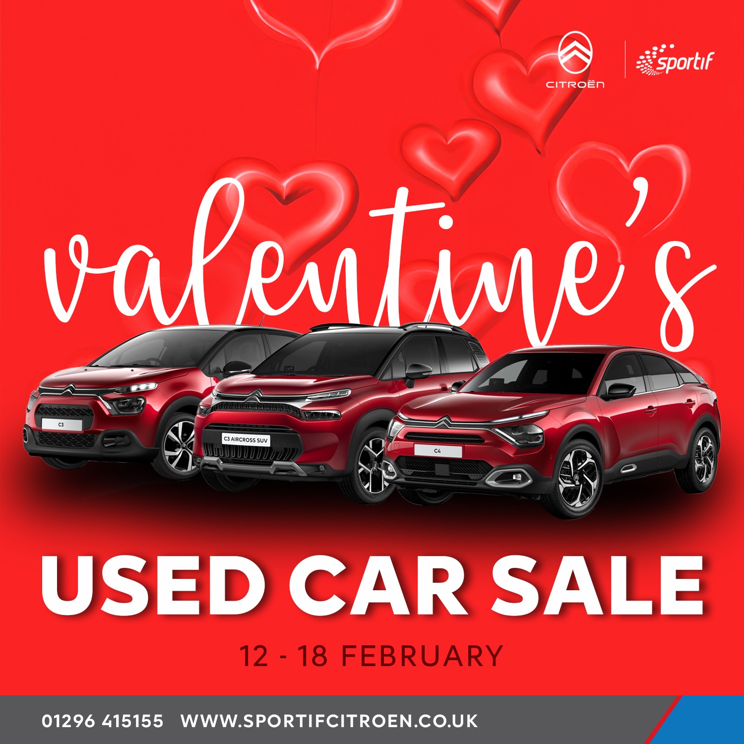 Valentine's Used Car Sale