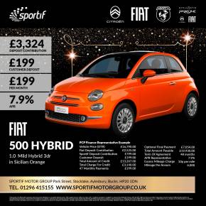 FIAT 500 - SPORTIF SPECIAL OFFER at Sportif Motor Group Aylesbury